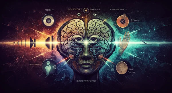 Representasi abstrak pengalaman deria yang pelbagai