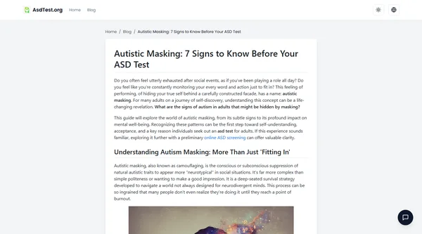 Autistisches Masking: 7 Anzeichen vor Ihrem ASS-Test